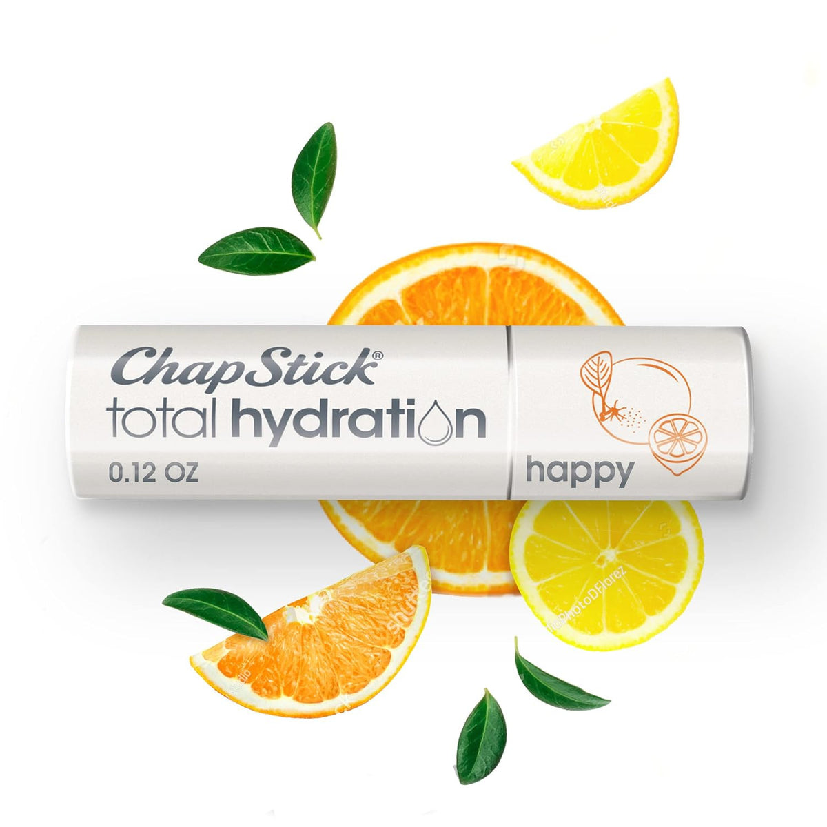 Hydrating Lip Balm with Essential Oils - Orange & Lemon, 0.12 oz Tube