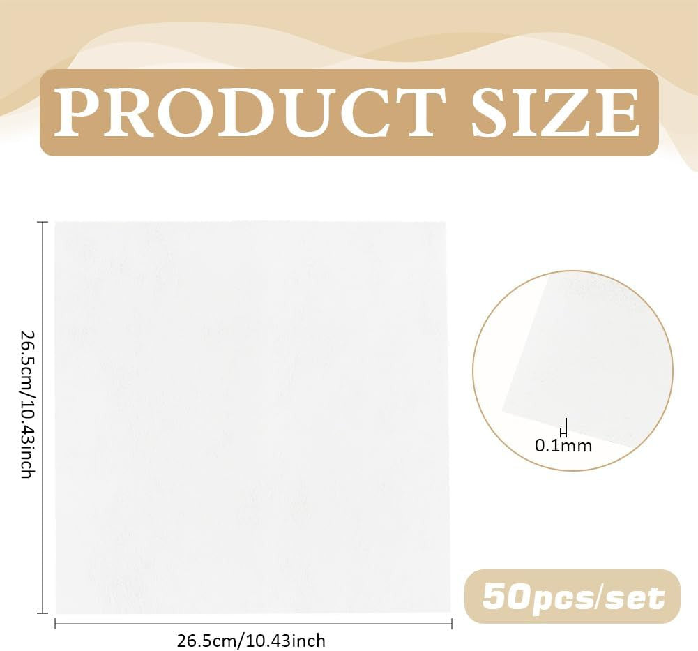 50 Sheets Absorbent Flower Pressing & Craft Paper - 10.4x10.4 Inch