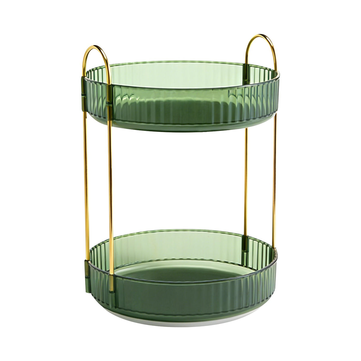 Rotating Makeup Organizer 2 Tiers for Vanity and Bathroom