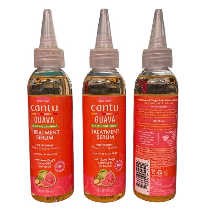 Guava Scalp Nourishing Treatment Serum for Natural Curls & Waves - 4 oz (3 Pack)