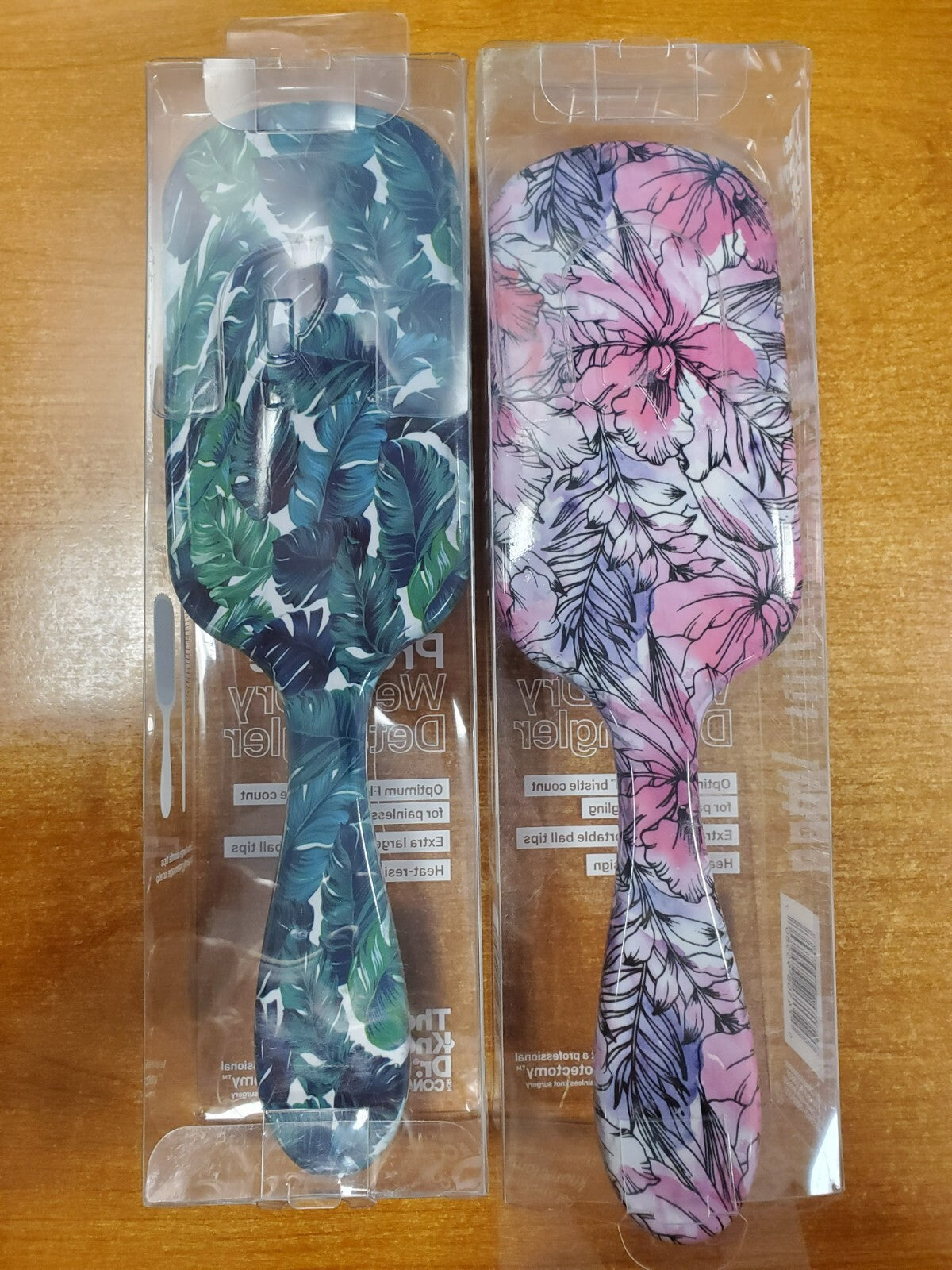 2 Pack Wet & Dry Detangling Hair Brushes - Painless Scalp Massage & Heat-Resistant Design
