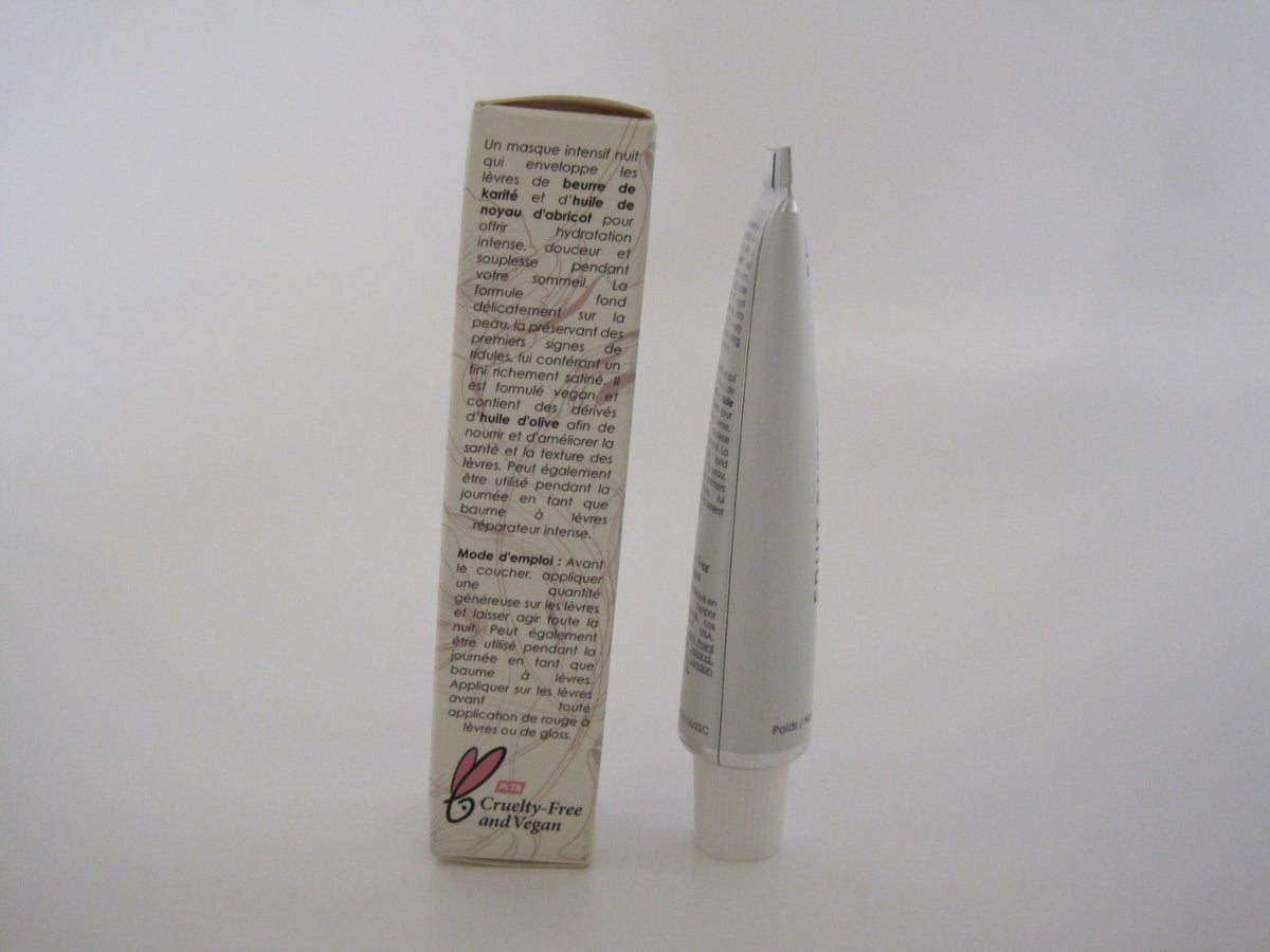 Vegan Lip Mask with Fruit Butter, Hydrating & Nourishing, 0.52 Fl Oz