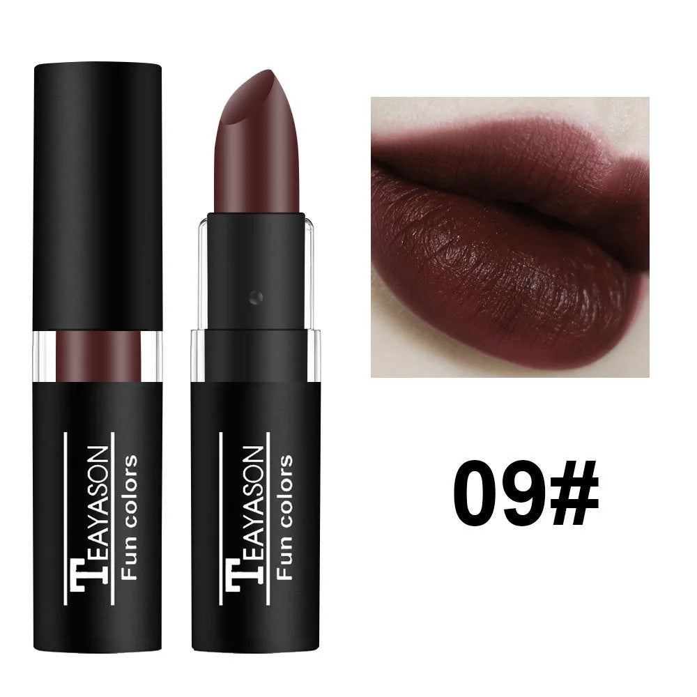 Waterproof Matte Lipstick - Red Dark Wine, Long-Lasting Lip Body Paint
