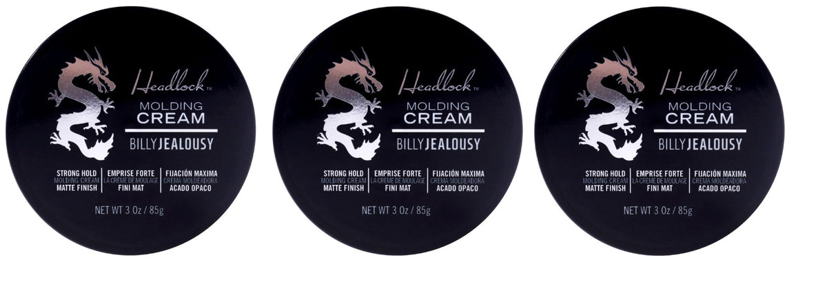 Hair Molding Cream - Strong Hold Styling Cream for Men & Women, 3 oz Pack of 3