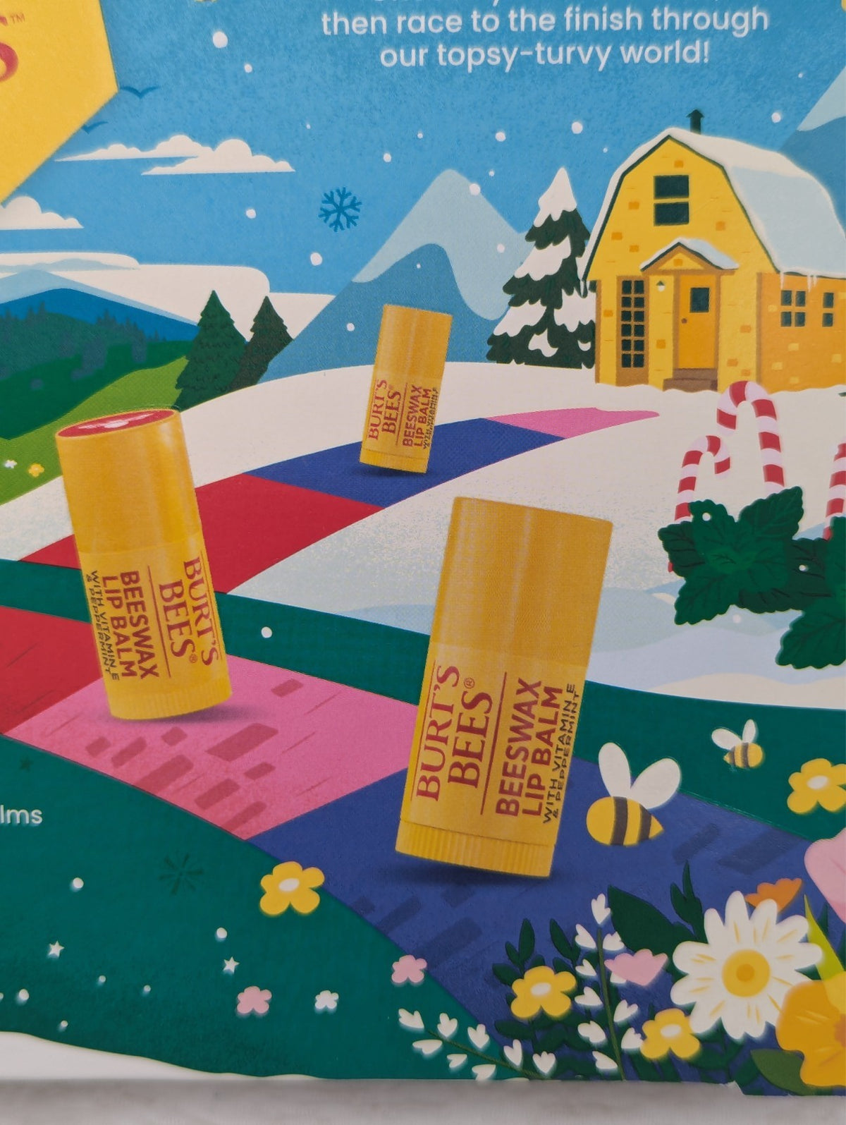 Follow That Bee Board Game with Lip Balm Set, Stickers & Dice - Burt's Bees