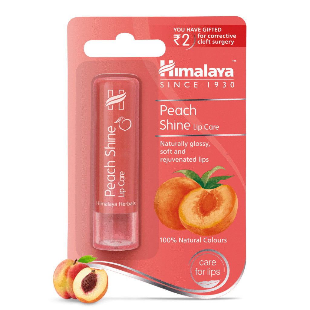 Peach Shine Lip Balm with Natural Moisturizers & Vitamin E - 4.5g