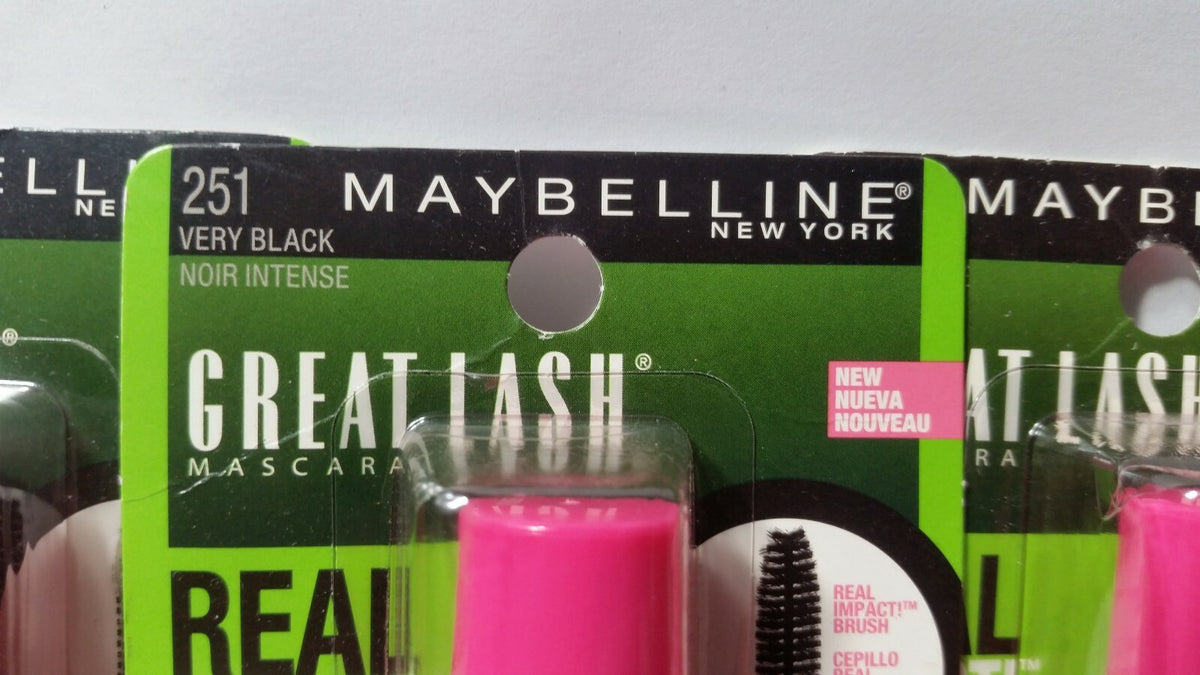 Maybelline Great Lash Real Impact Mascara 5 Pack - Very Black Volume