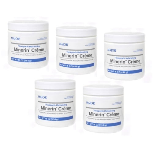 Minerin Creme 16 oz - 5 Pack, Fragrance Free