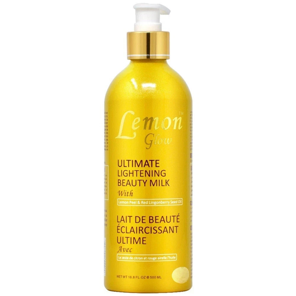 Lemon Glow Brightening Beauty Milk with Lemon Peel & Lingonberry Oil - 16.8 oz