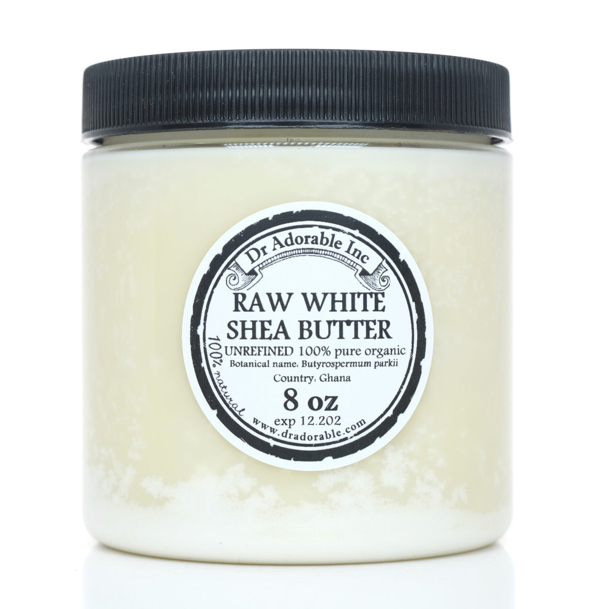 Unrefined White Shea Butter - 100% Organic Raw