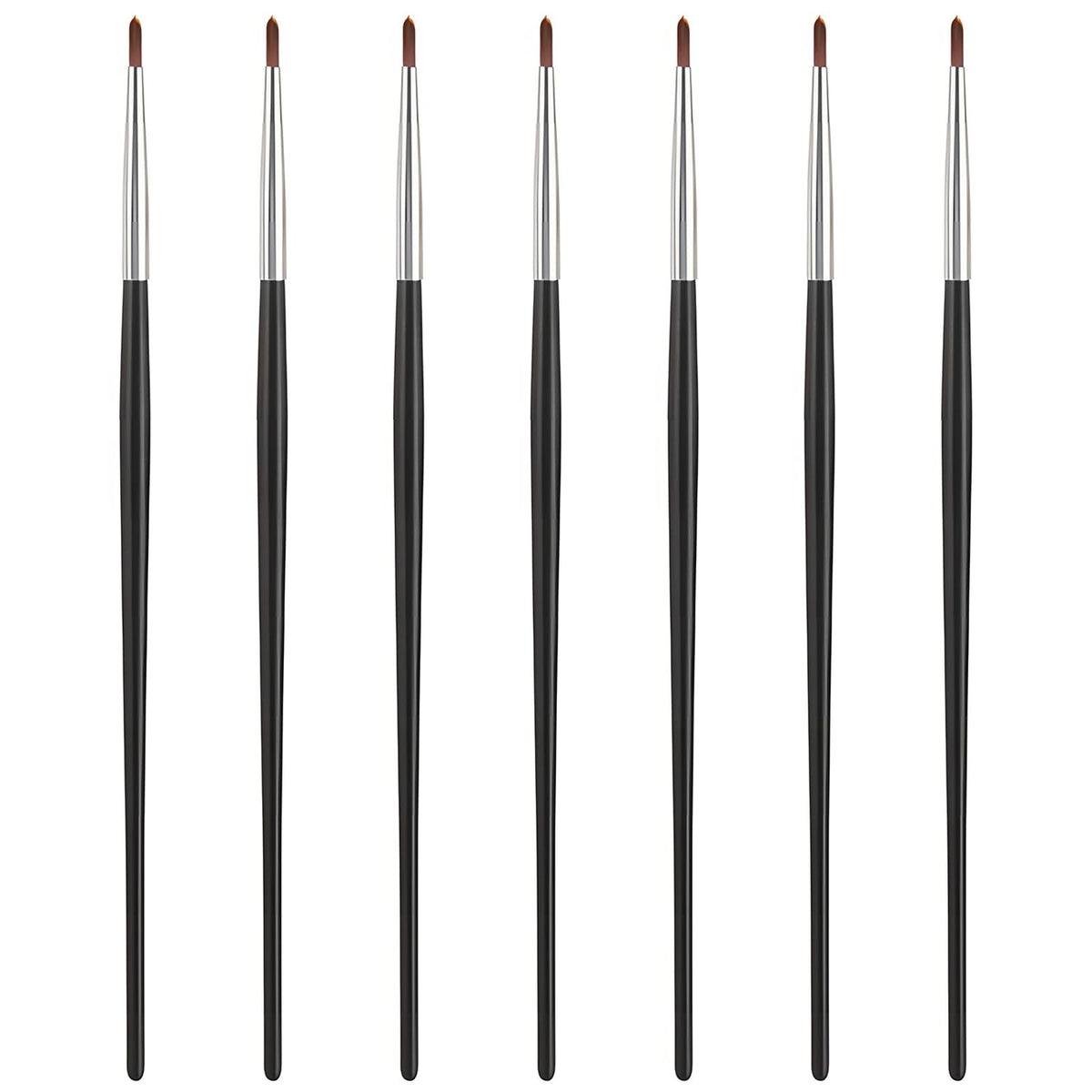 7-Piece Ultra Fine Sable Eyeliner Brush Set for Precise Eye Makeup