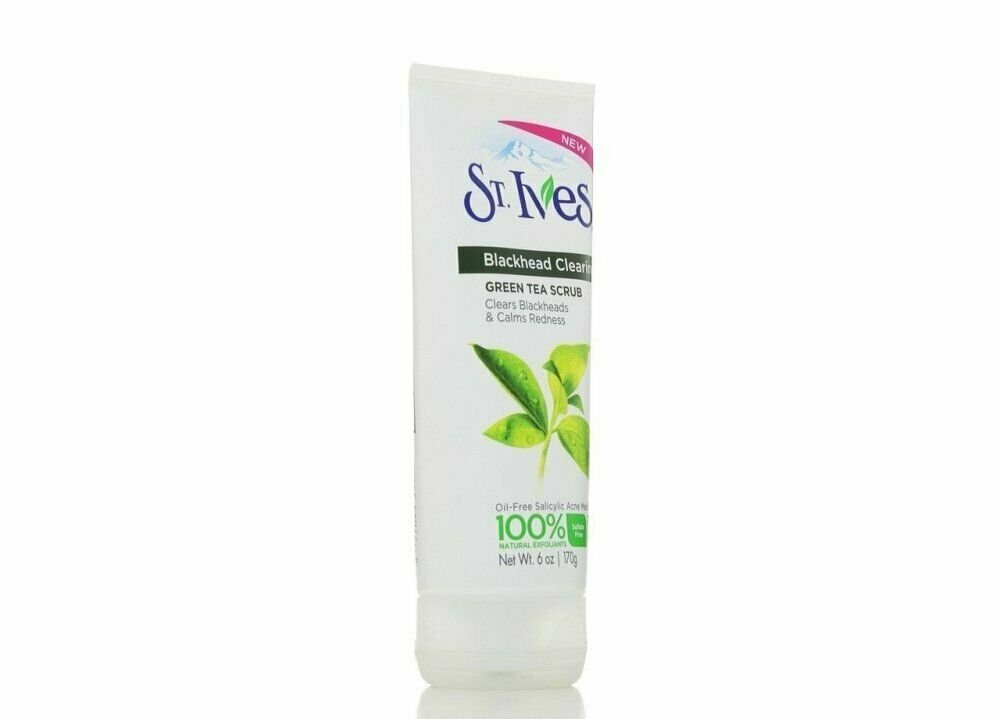 St. Ives Blackhead Clearing Green Tea Facial Scrub Natural Exfoliants