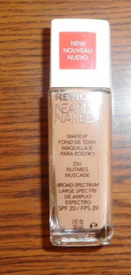 Face Makeup Foundation - Revlon Nearly Naked 1 Fl Oz for Natural Look