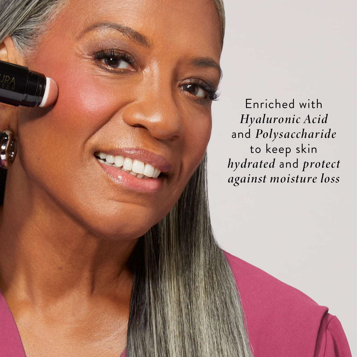 Serum Blush with Hyaluronic Acid - Natural Pink, 0.34 oz