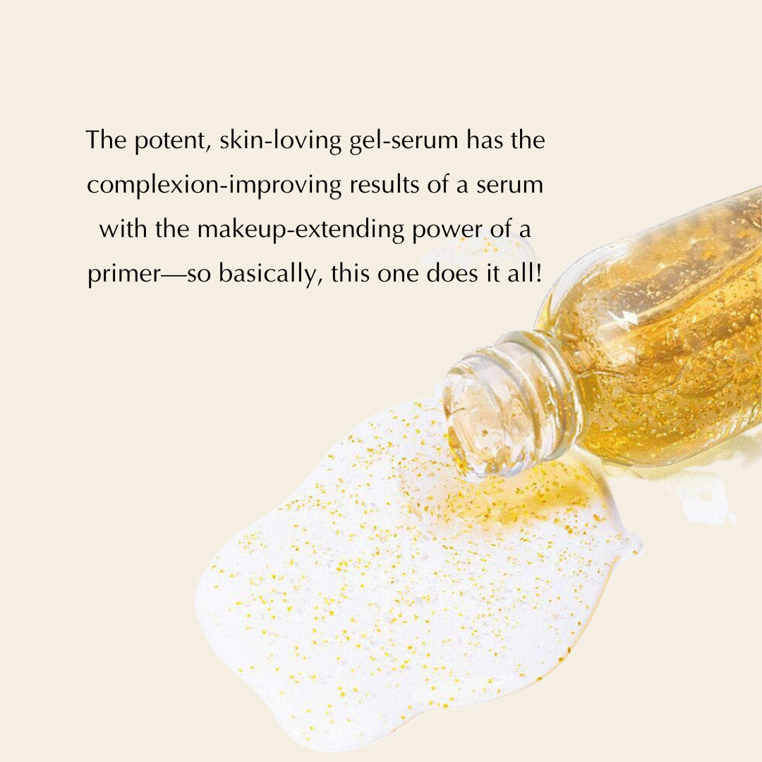 24K Gold Radiance Serum & Moisturizer - Vegan, Gluten-Free, Hydrating & Illuminating Face Treatment