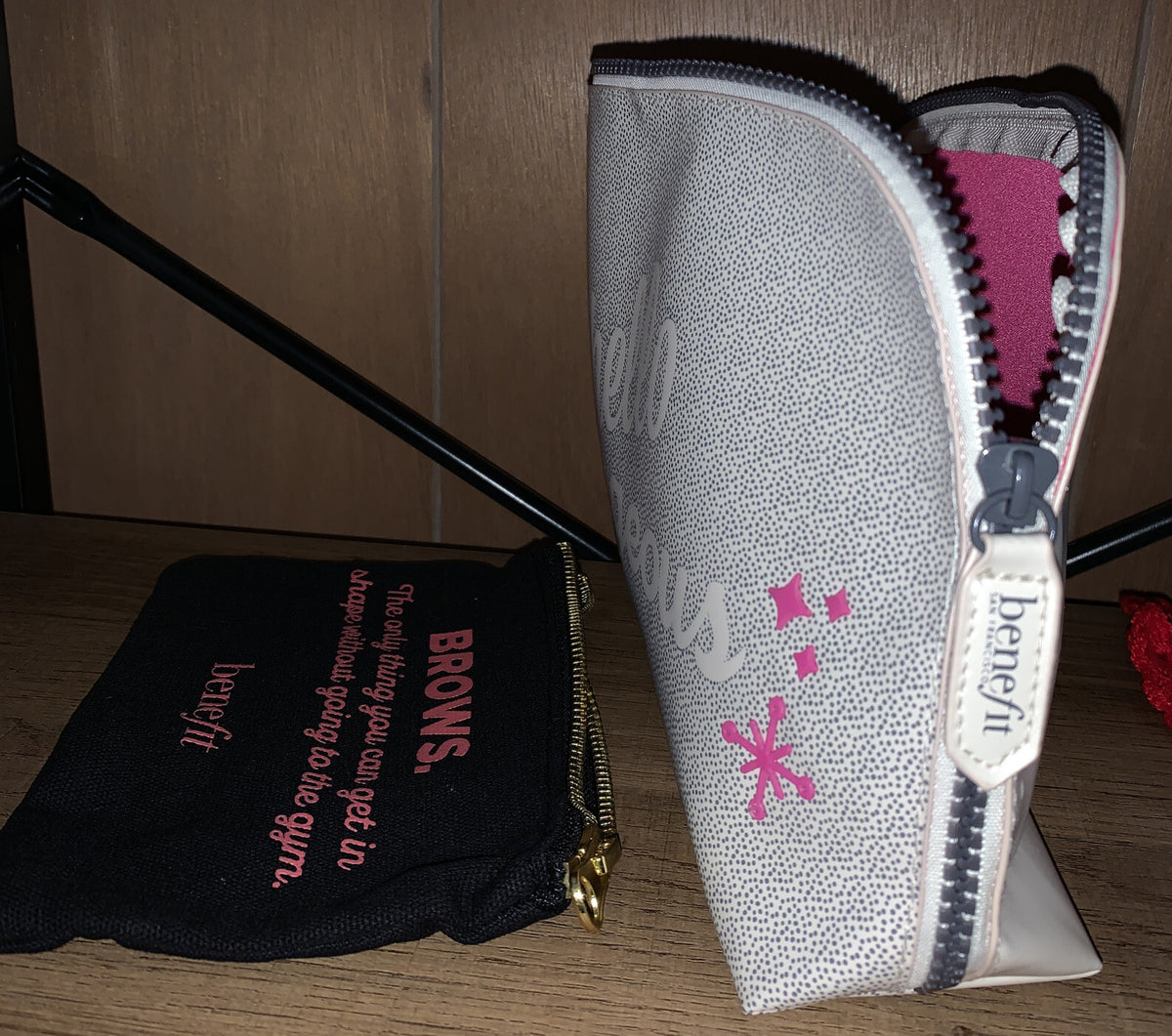 Makeup Cosmetic Bag Duo Set - Benefit Hello Gorgeous & Brows