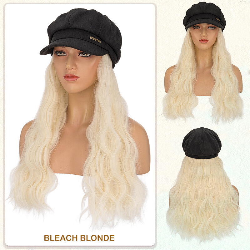 Adjustable Baseball Cap Wig with Hair Piece - Short Long Synthetic Hair