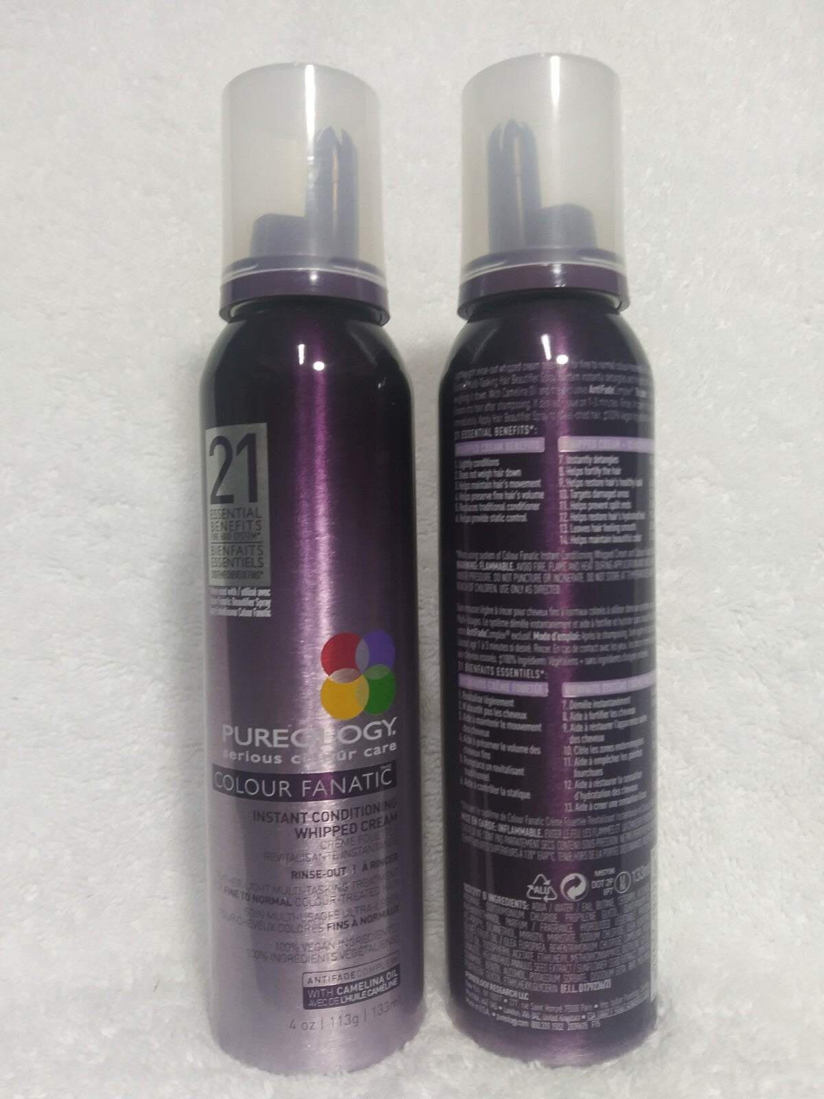 Pureology Colour Fanatic Whipped Hair Conditioner 4 oz. - Set of 2