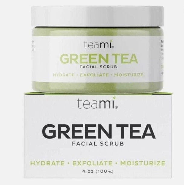 Teami Blends Green Tea Facial Scrub 4 oz. & Exfoliant Unisex ￼