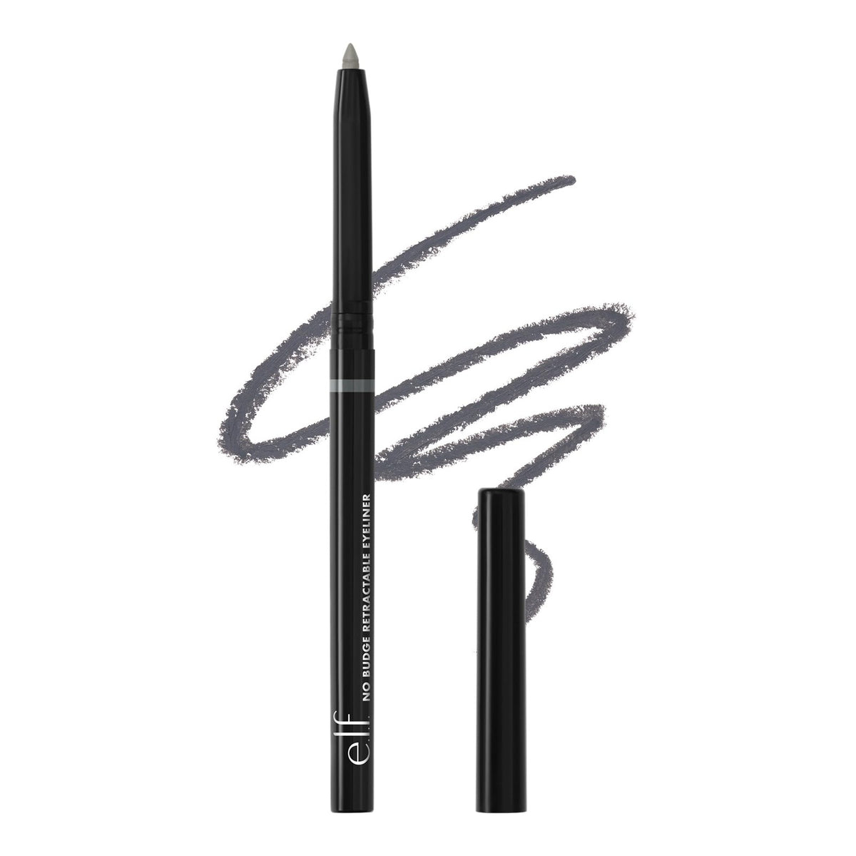 Waterproof Retractable Eyeliner Pencil - Creamy, Long-Lasting, Grey