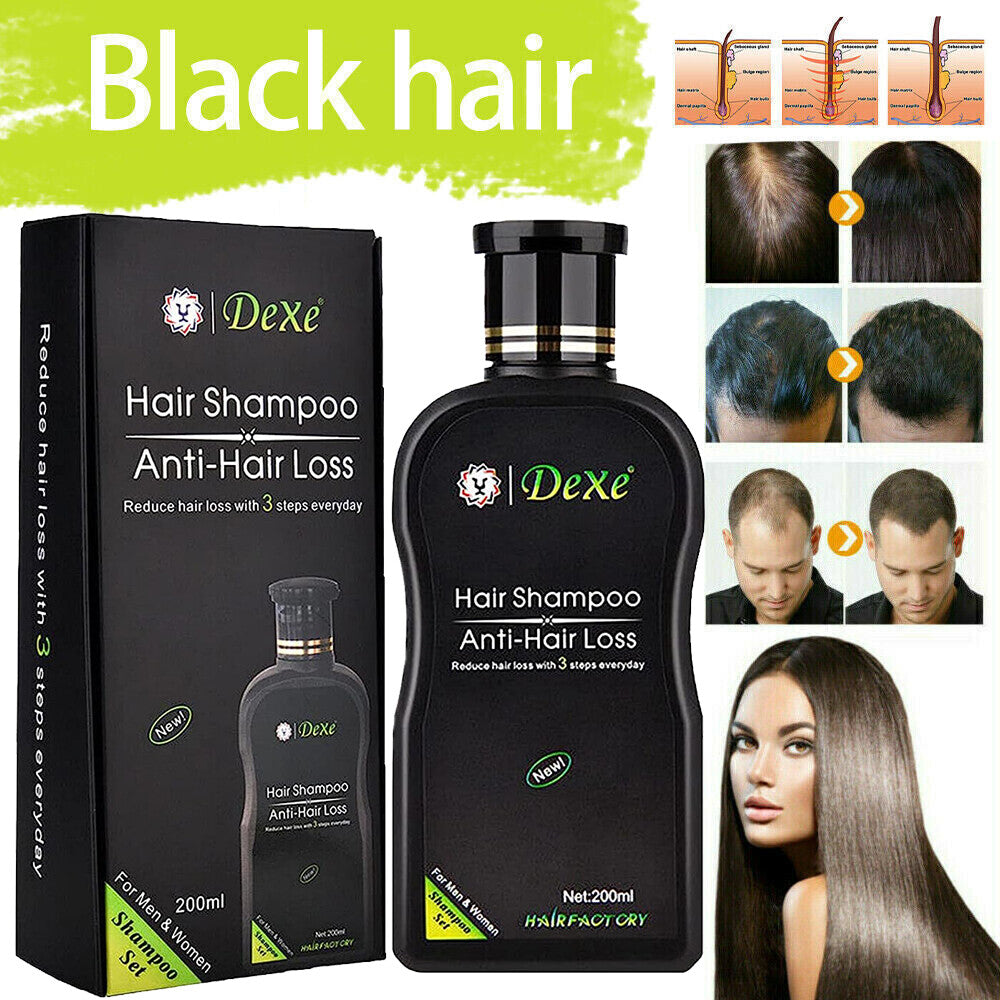 Anti-Hair Loss Shampoo for Men and Women | Dexe Herbal Hair Growth Formula 200ml