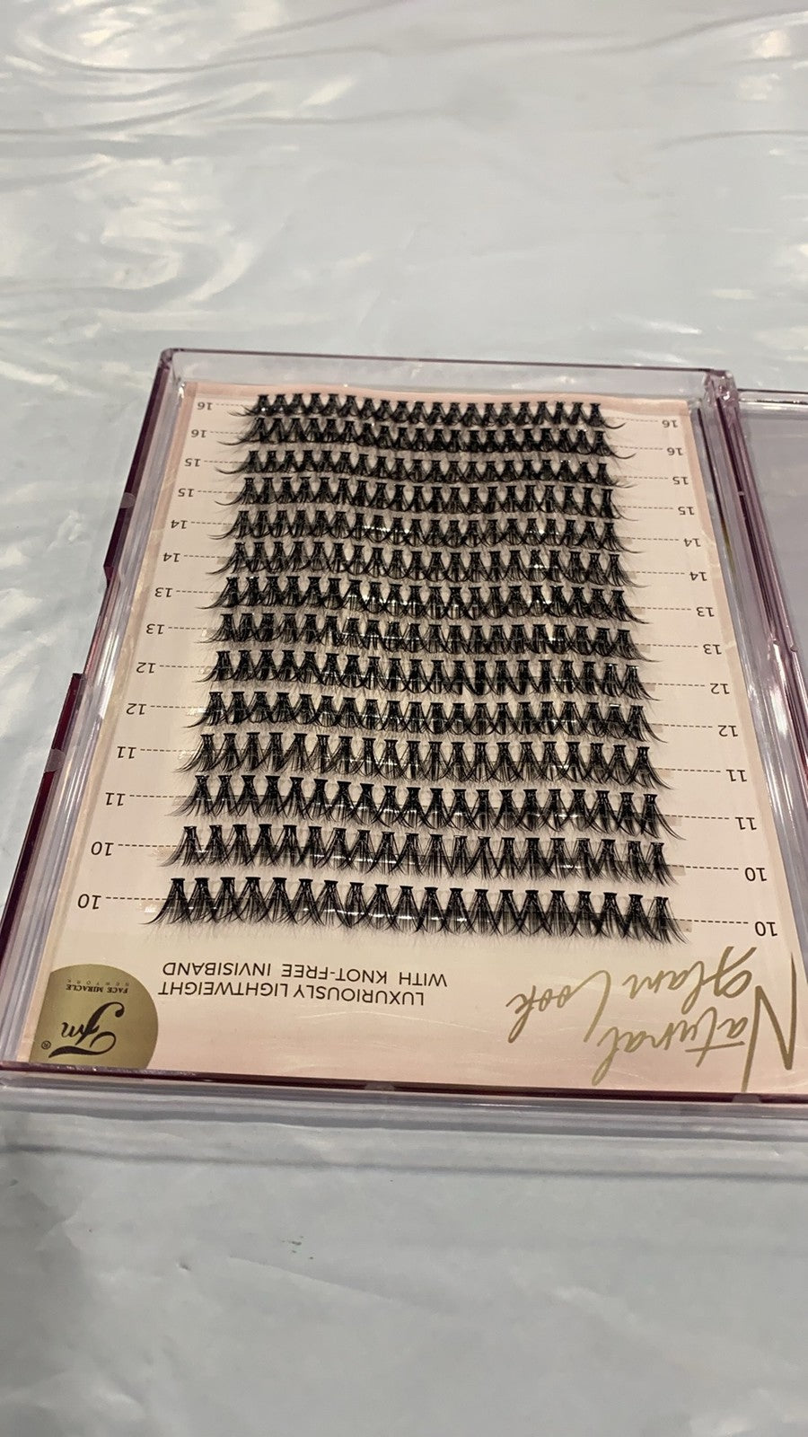 14 Rows False Eyelashes with Mascara - Large Quantity, Natural Look