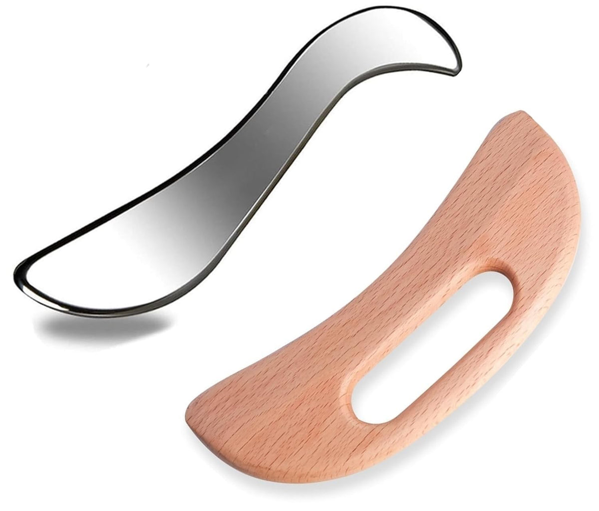 Stainless Steel Guasha Massage Tool Set for Physical Therapy & Deep Tissue Relief