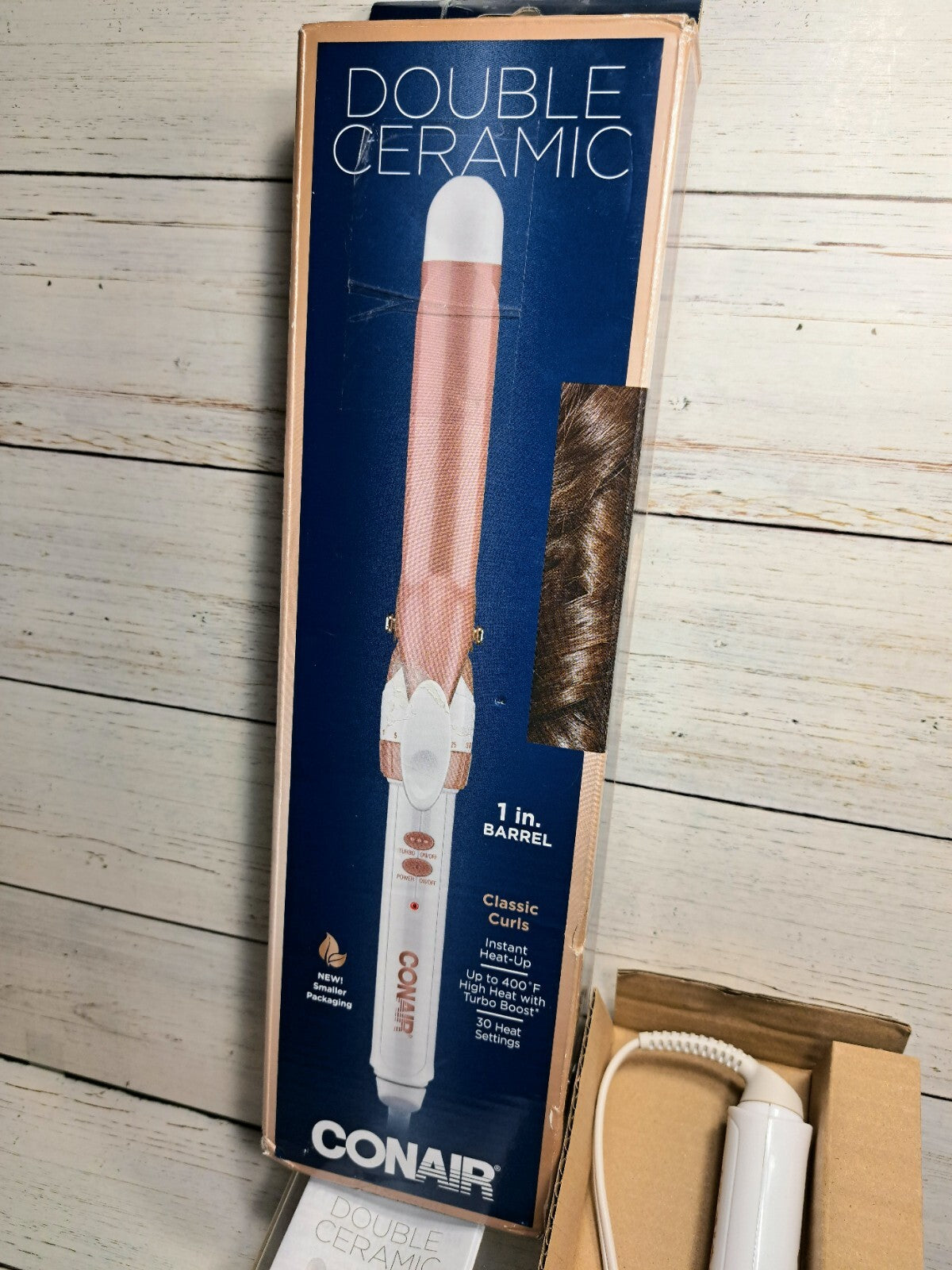 Conair Double Ceramic 1-Inch Curling Iron for Classic Curls