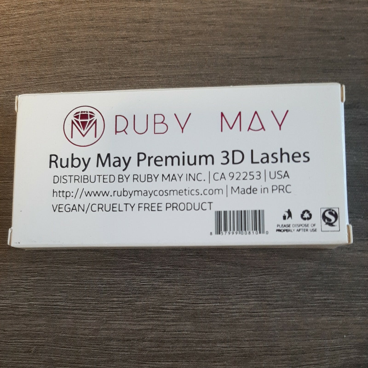 2 Pairs Ruby May Premium 3D False Eyelashes Ariel Style ARIEL 3D-36 Cruelty-Free