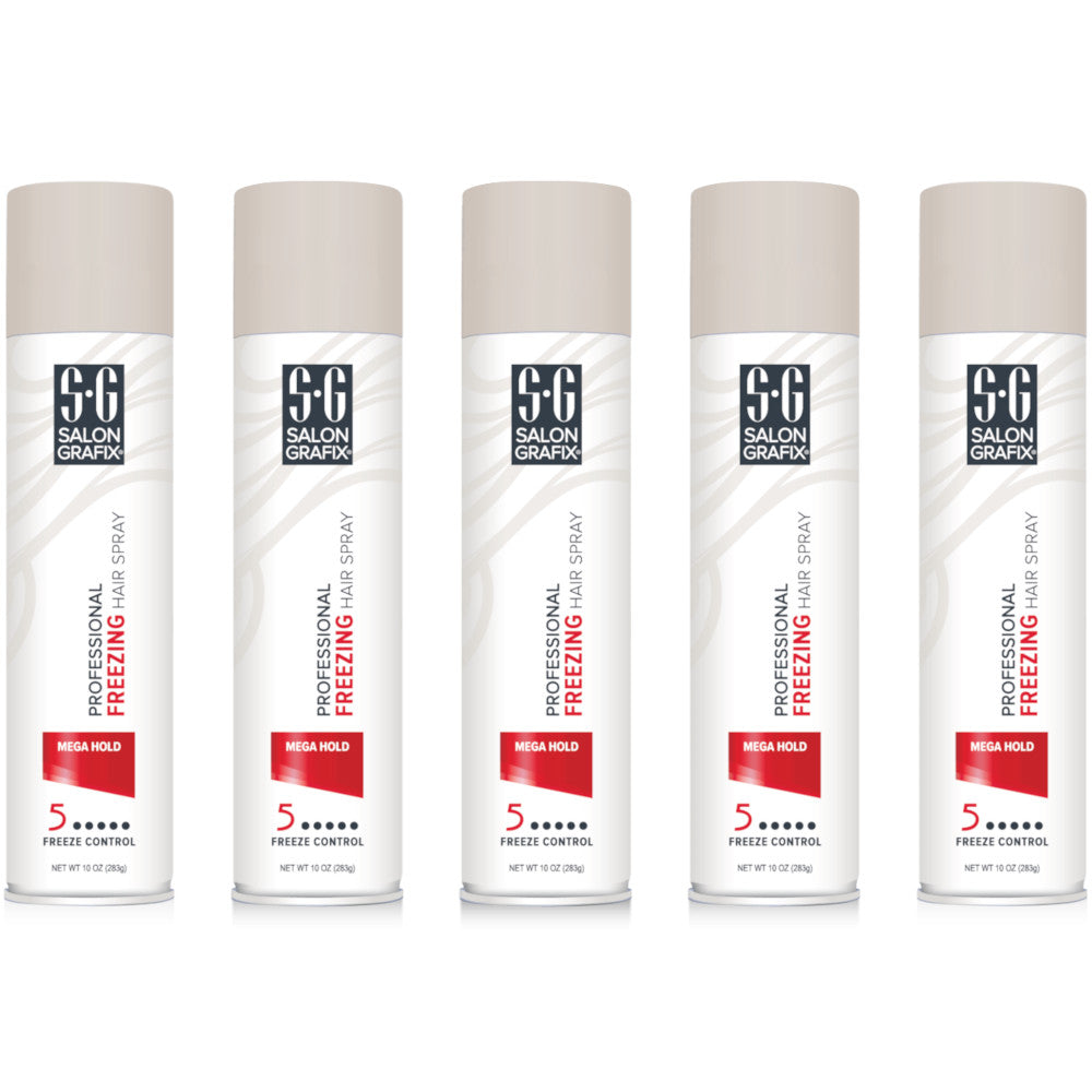 Mega Hold Professional Hair Spray 10oz - Strong, Humidity Resistant, Set Styles