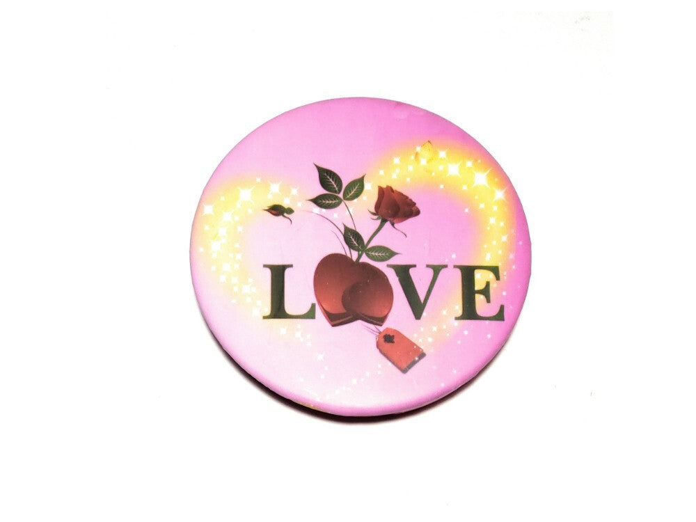 3-Inch Folding Makeup Compact Mirror with Magnified & Regular Mirrors - Lightweight Travel Accessory