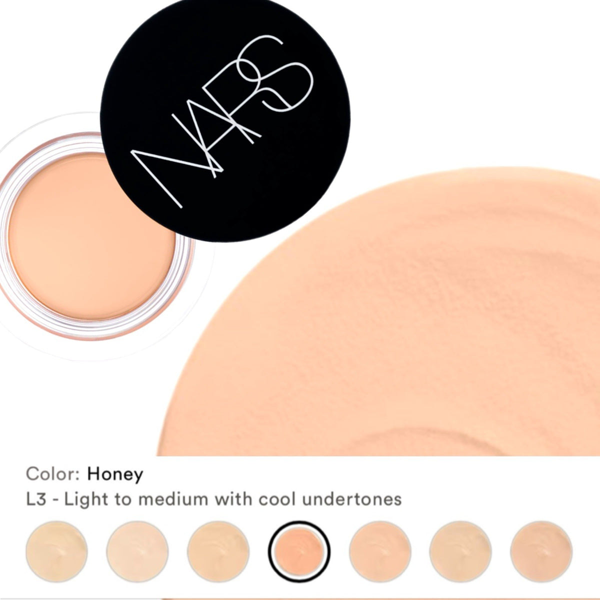 Full Size Matte Concealer Light 3 Honey - Oil-Free, Longwear, Waterproof