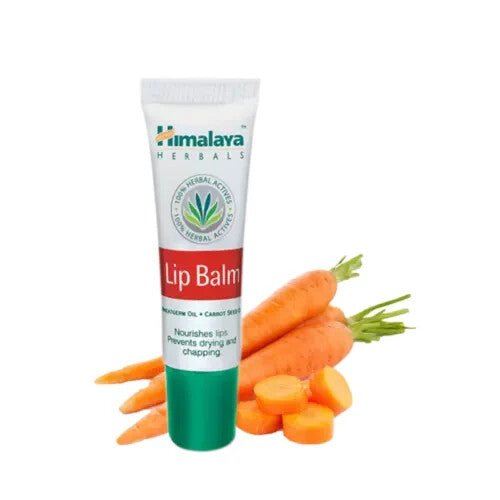 Himalaya Herbal Lip Balm with Wheatgerm & Carrot Seed Oil 10g – Nourishing Moisturizer