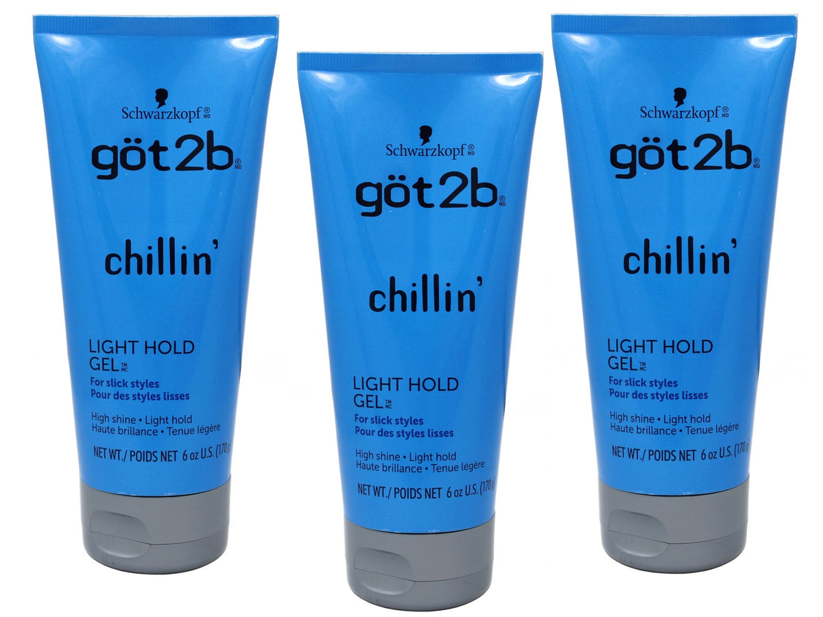 got2b Chillin Light Hold Hair Gel, 6 oz - 3 Pack
