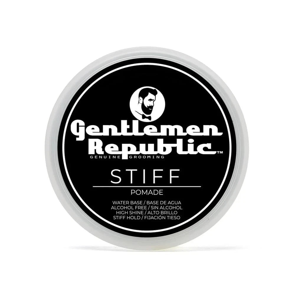 Strong Hold Water-Based Hair Pomade for Men - Polished, Glossy Finish, 4oz