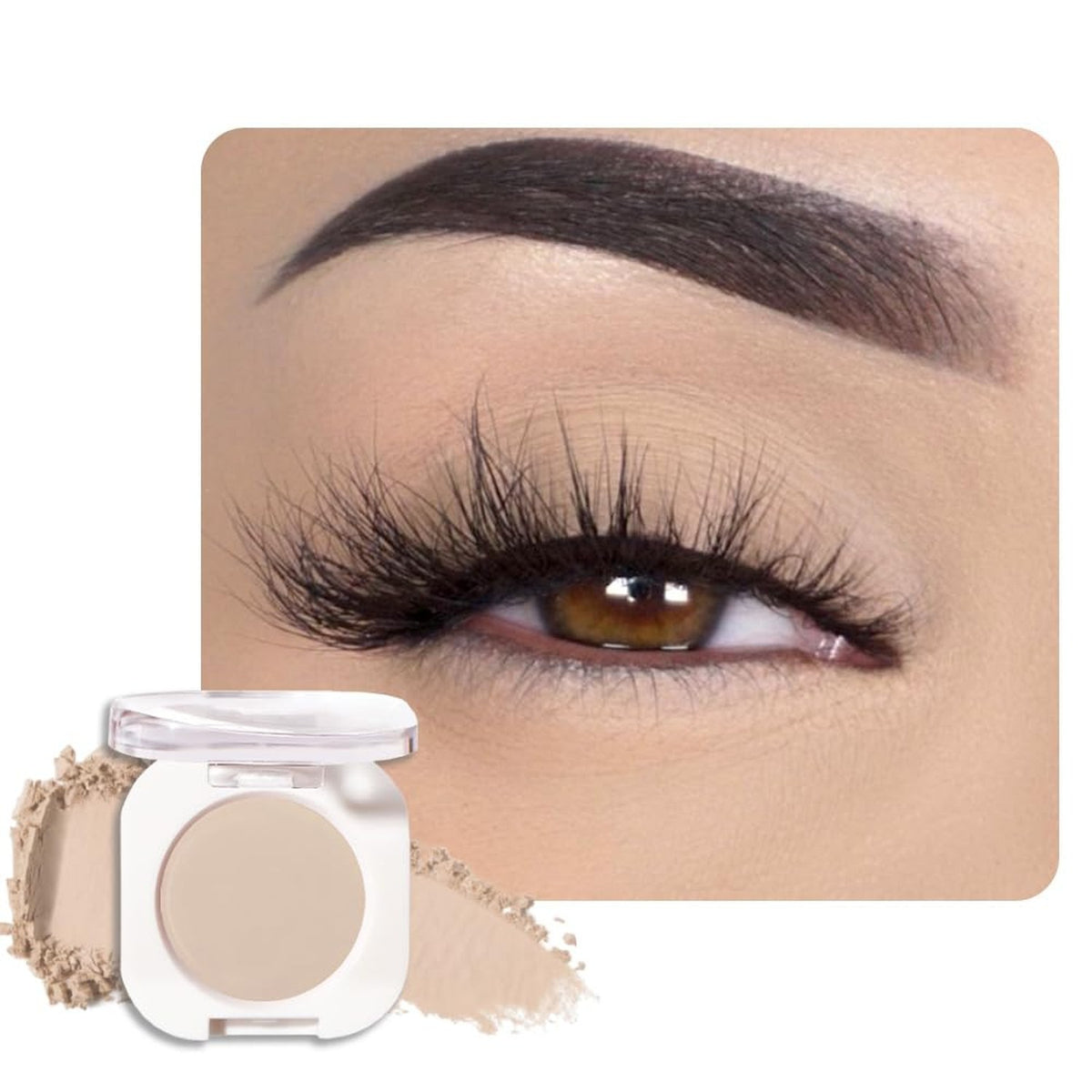 Nude Brown Matte Single Eyeshadow - Lightweight, Blendable, Waterproof Makeup