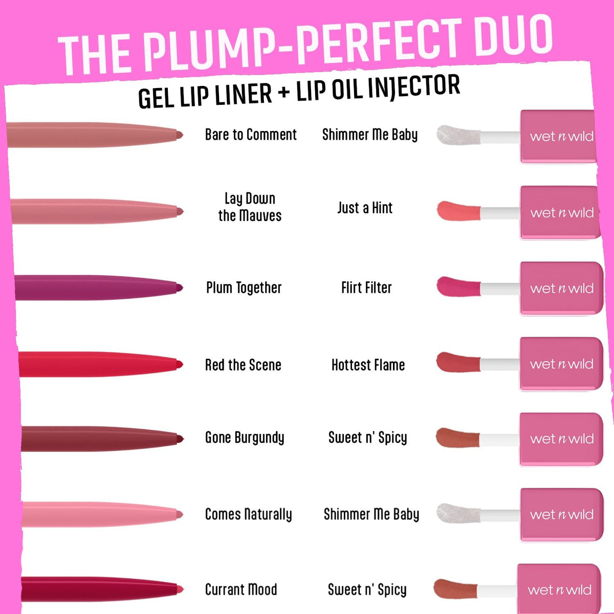 Gel Lip Liner Pencil - Matte Retractable Lip Makeup for Long-Lasting Color