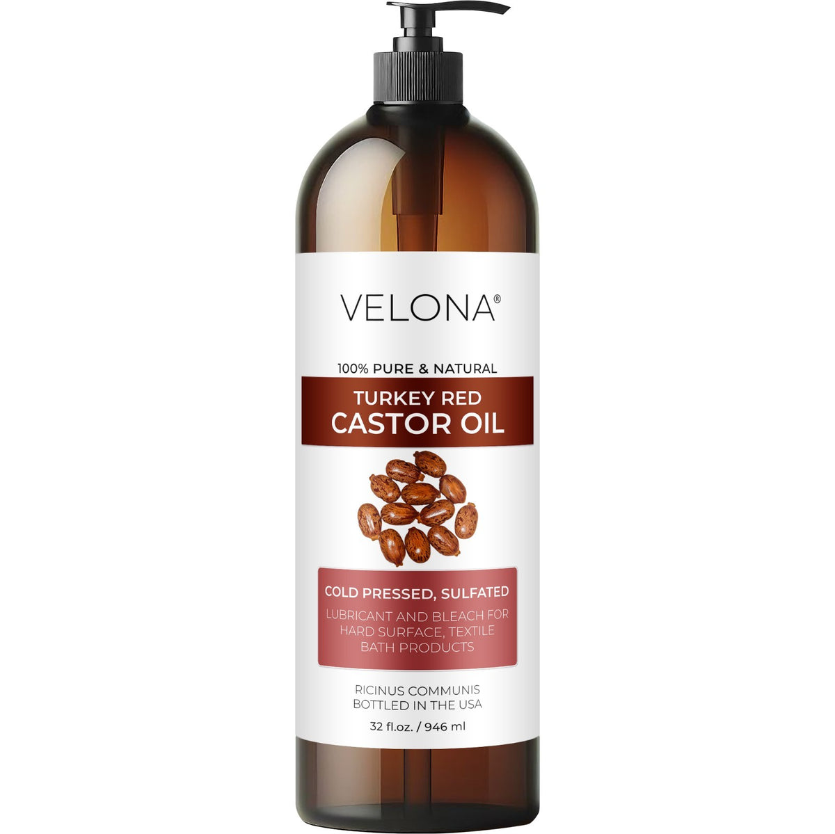 Castor Oil Turkey Red - 32 fl oz | Pure Cold Pressed