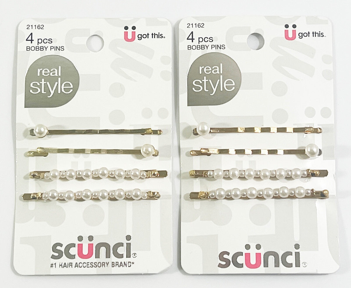 Set of 2 Assorted Bobby Pins - U Got This Hair Accessories 4 Pack
