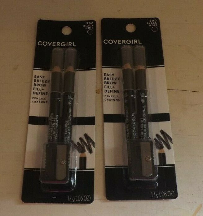 Brow Pencil Set - Black No. 500 for Filling and Defining Eyebrows
