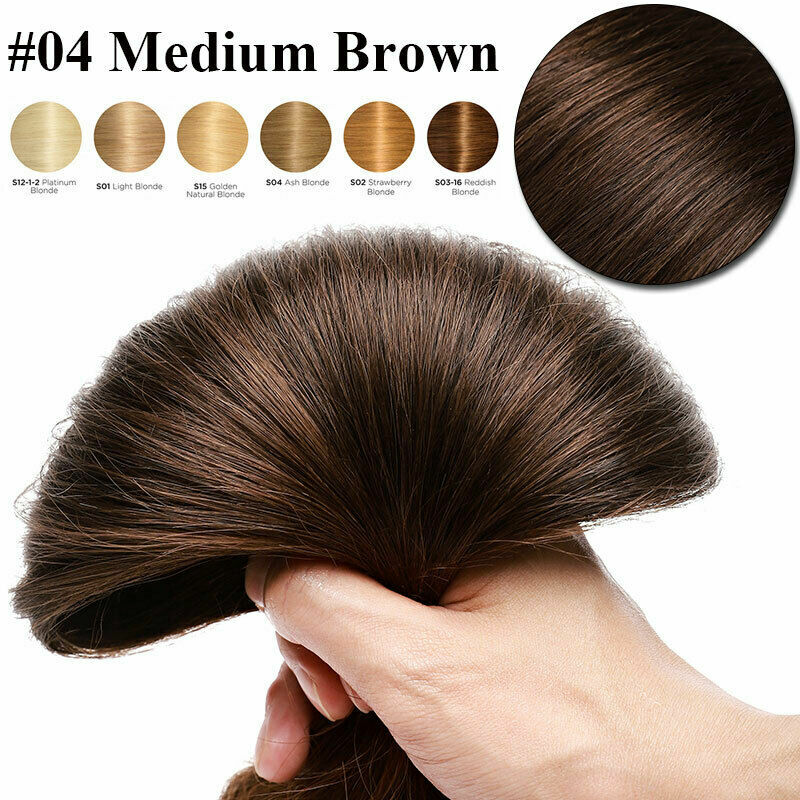 Clip-In Human Hair Extensions Full Head - Virgin Remy, Multiple Colors & Lengths