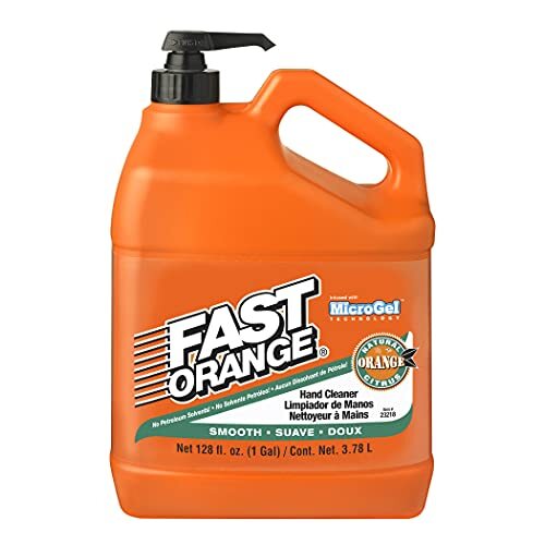 Permatex Fast Orange Hand Cleaner with Pump - 1 Gallon, Biodegradable, Waterless