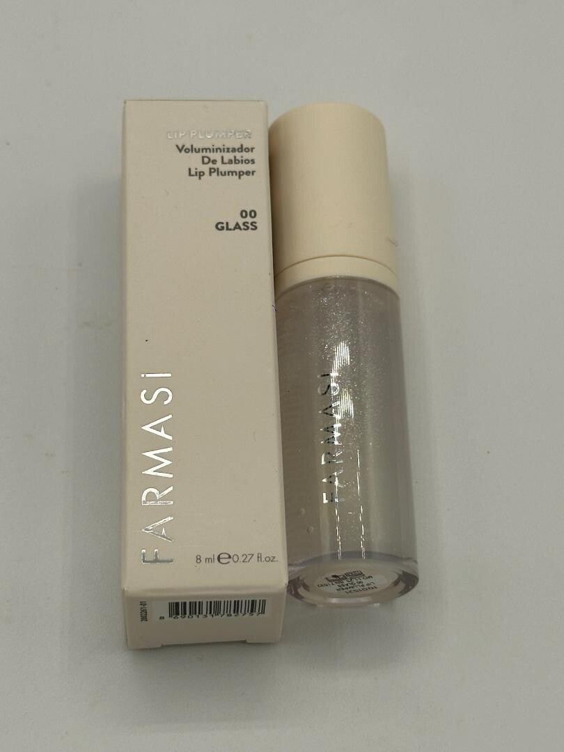 Farmasi Tinted Lip Plumper 00 Glass - Fuller Lip Gloss & Volume