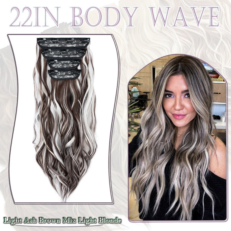 Double Weft Clip-In Human Hair Extensions Full Head - Multiple Colors & Lengths