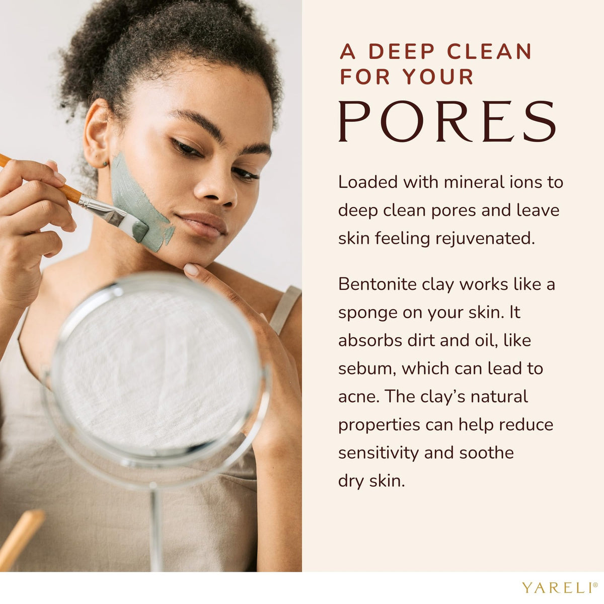 Bentonite Clay Powder Facial Mask & Deep Cleansing - 32 Ounce