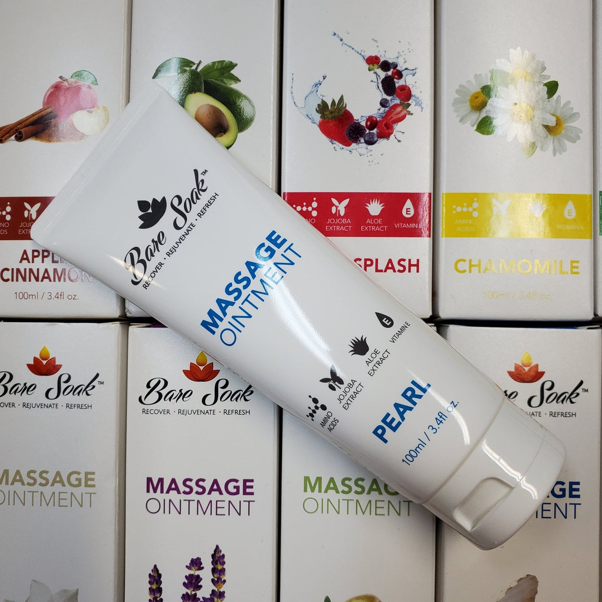 Massage Ointment Lotion 3.4 fl oz - 12 Scents