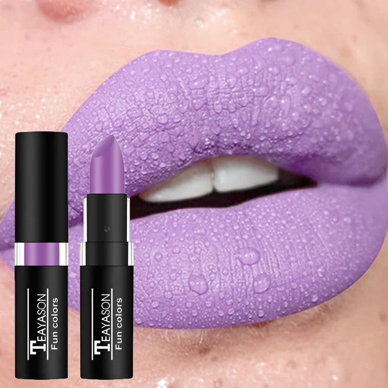 Waterproof Matte Lipstick - Red Dark Wine, Long-Lasting Lip Body Paint