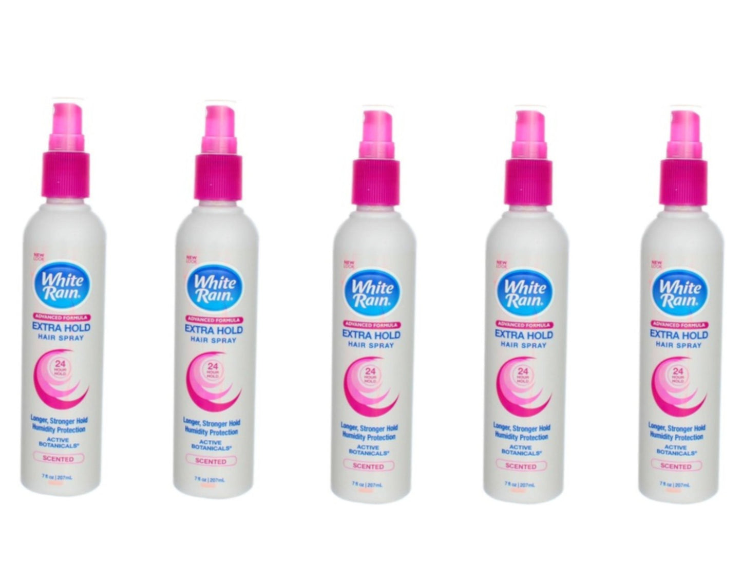 White Rain Extra Hold Hair Spray 7oz - Pack of 5, Humidity & Long-Lasting