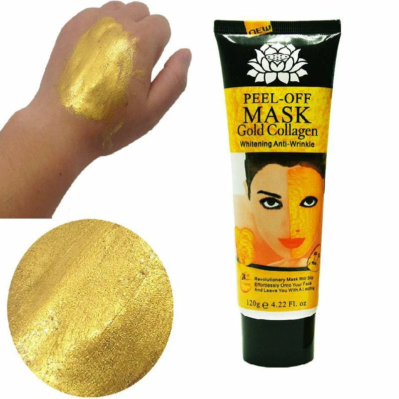 Gold Collagen Peel-Off Facial Mask - Hydrating Cleanser 120ml