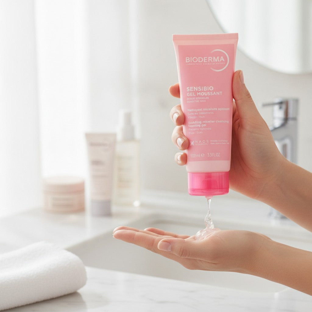 Gentle Foaming Facial Cleanser for Sensitive Skin - Makeup Remover & Hydrating